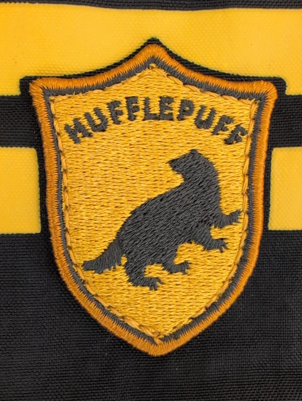 Kipling x Harry Potter Hufflepuff Black & Yellow Zip Pouch